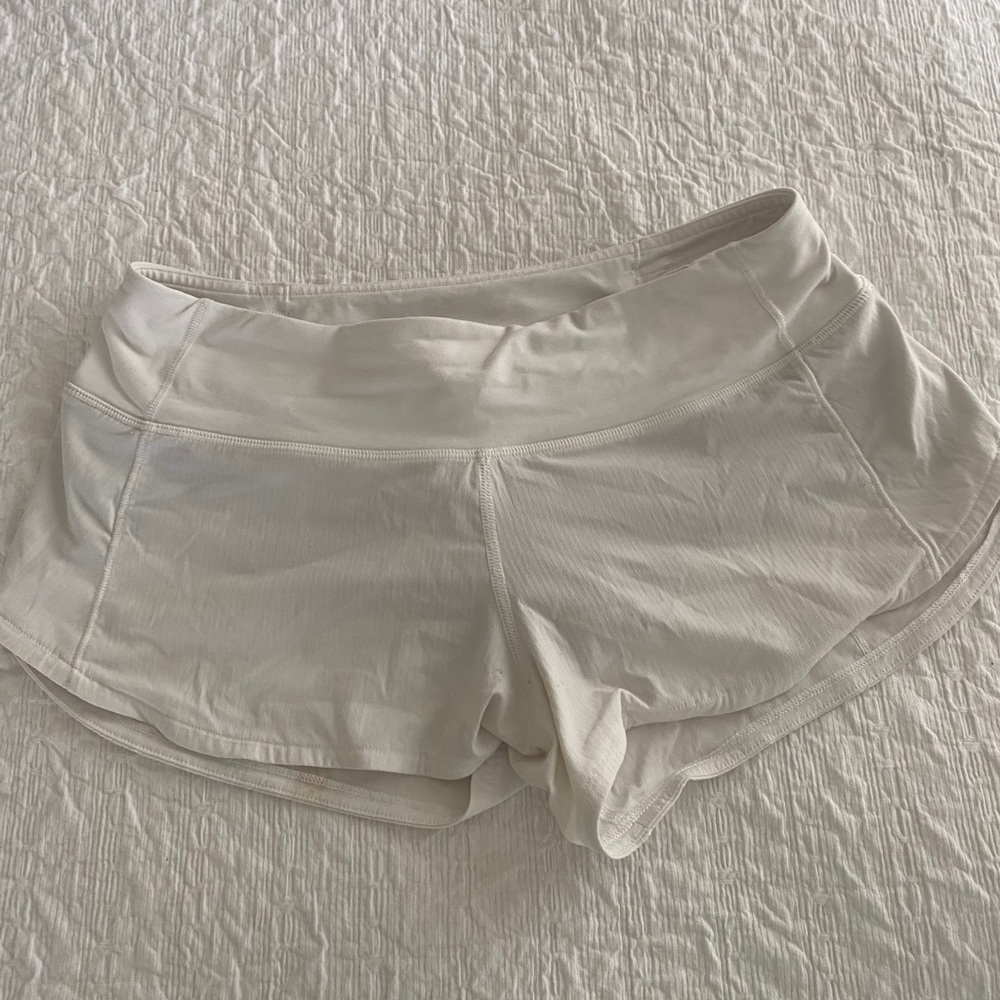 White Lululemon Shorts